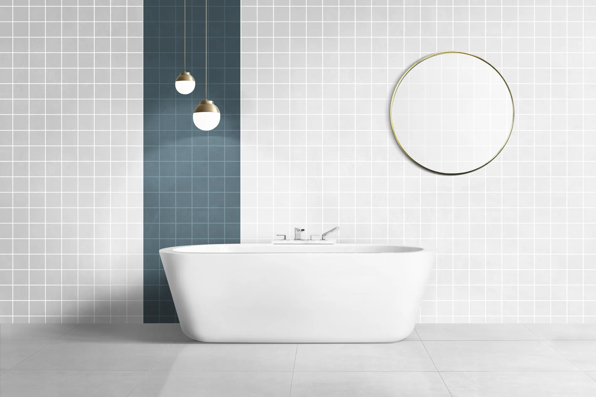 Rénovation complète d'une salle de bain avec pose de carrelage premium