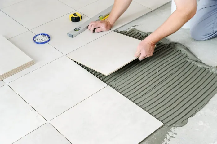 Pose professionnelle de carrelage au sol en Gironde